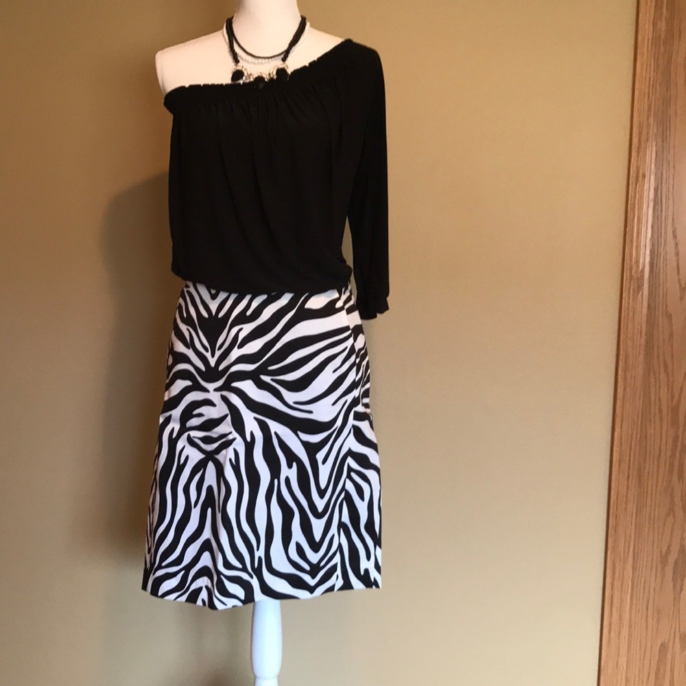 Zebra Pencil Skirt